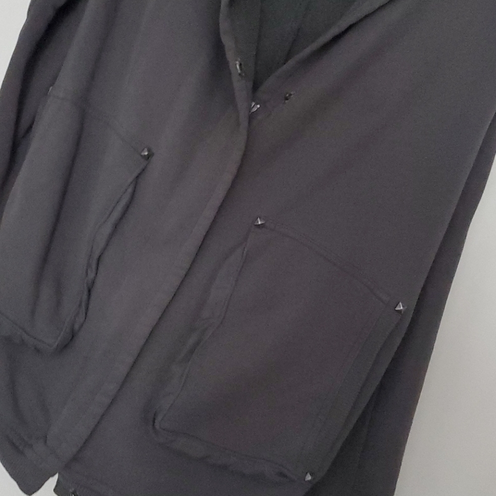 Wilfred, oversize zip sweater in dark gray. Small - Picture 4 of 4